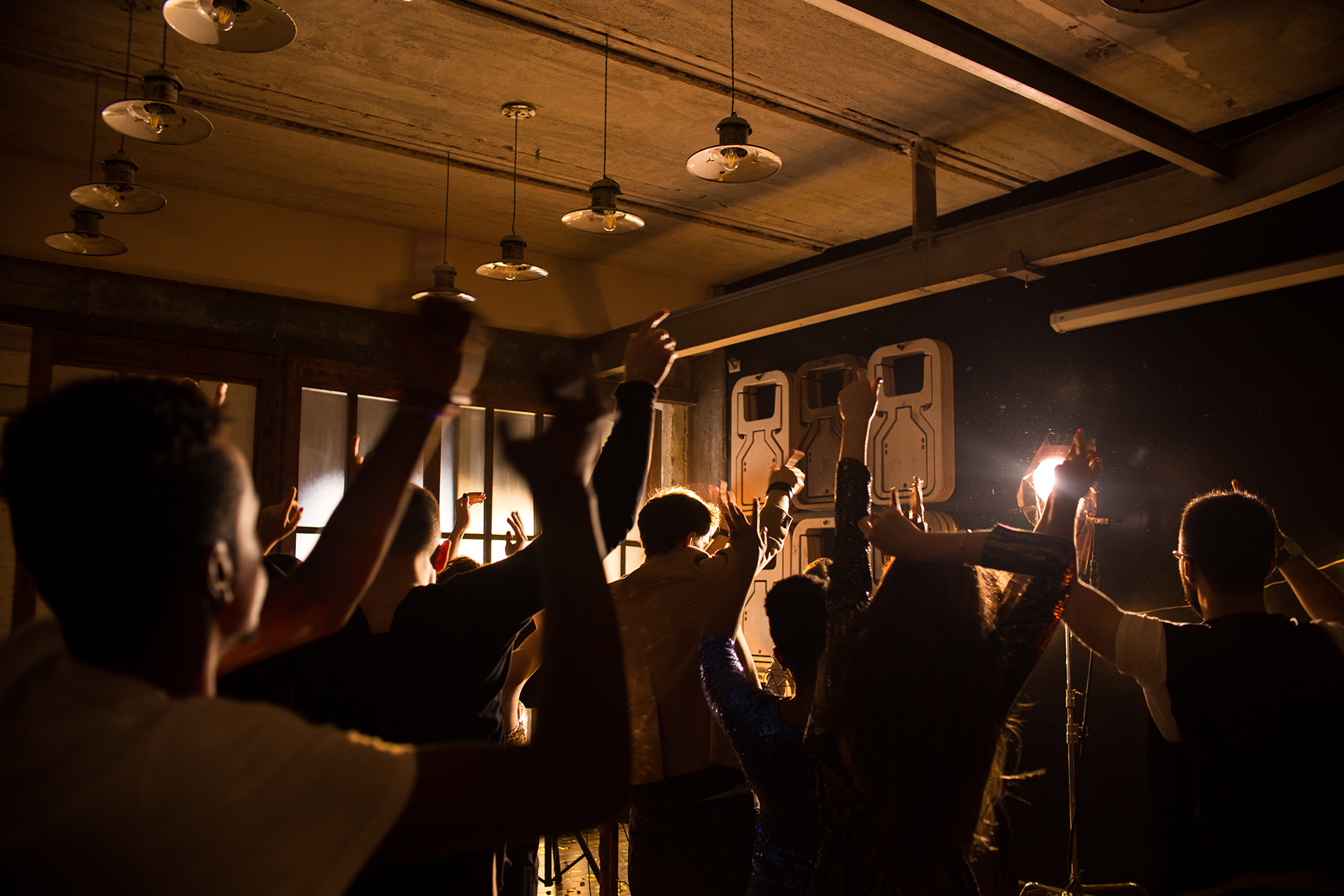 Wedding Guests Dancing to DJ Music